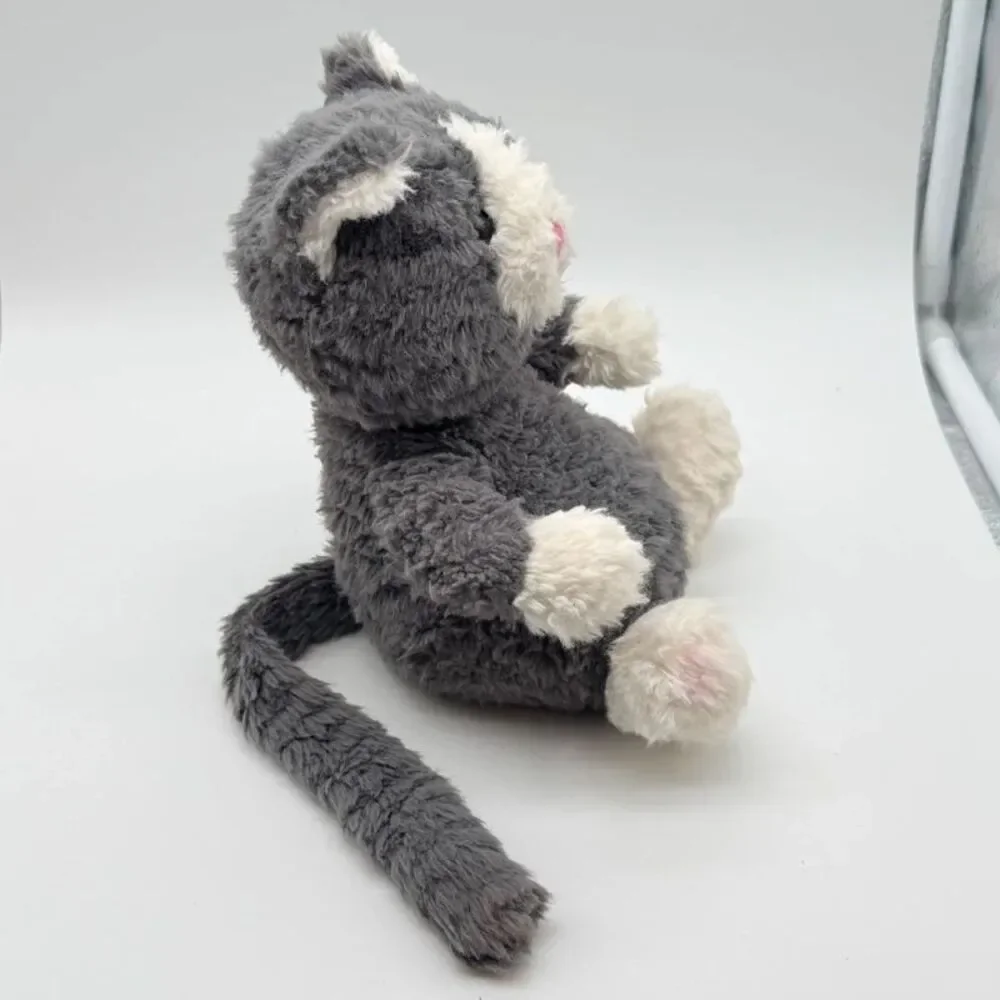 Jellycat Mitten Kitten Storm Gray & White Small Plush Stuffed Animal Toy Grey